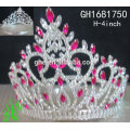 2015 diamante bebé barato princesa corona o tiara pop miss princesa corona